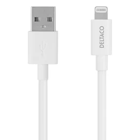 Deltaco Laddningskabel USB-A till Lightning, 0,5 m