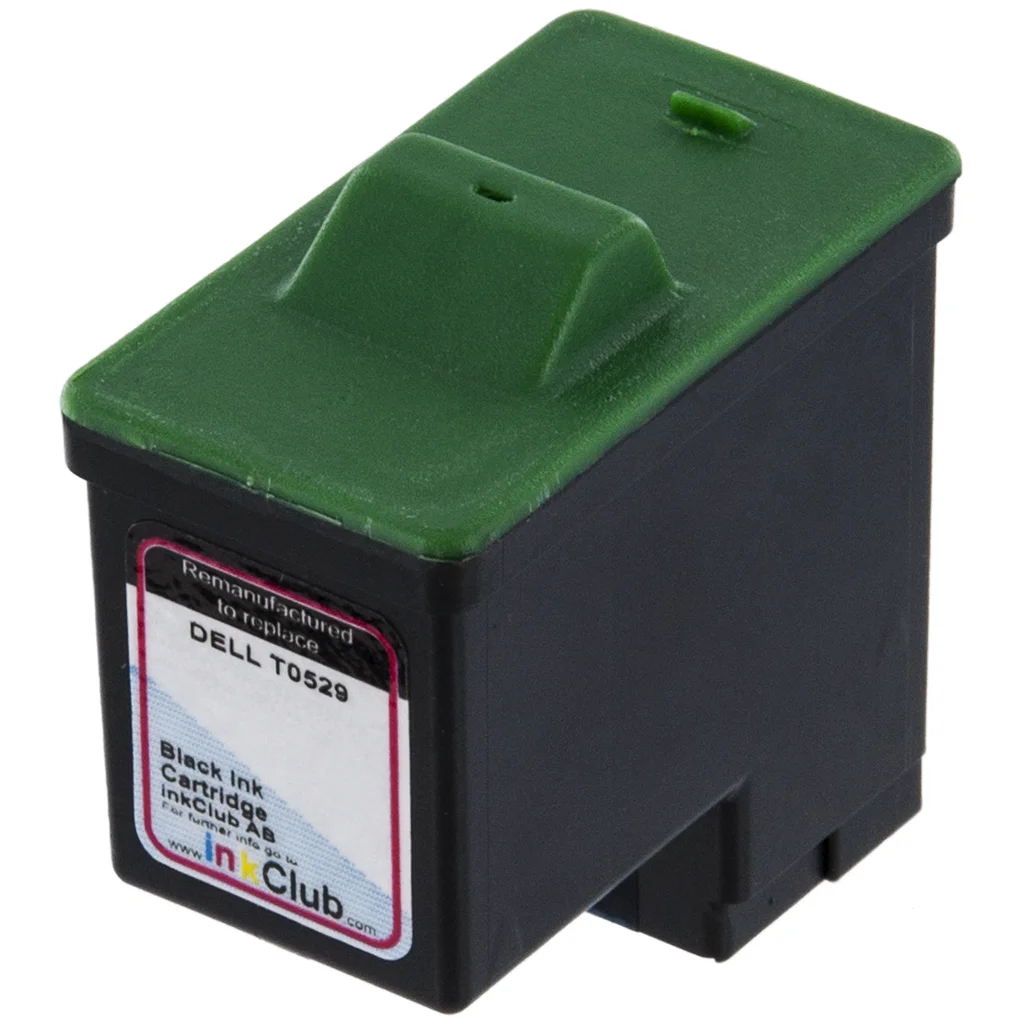 Bläckpatron svart, ersätter Dell T0529