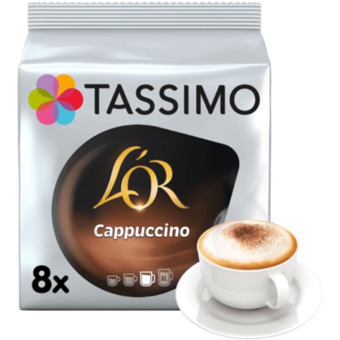 L'OR Tassimo Cappuccino kaffekapslar, 8 port