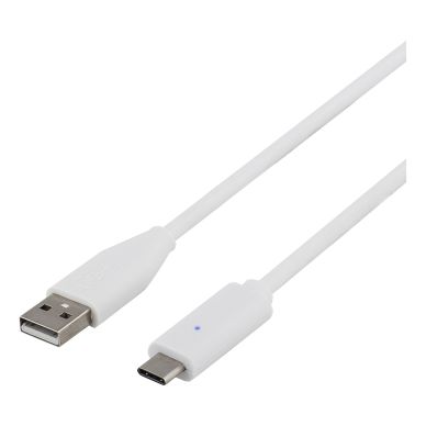 DELTACO alt DELTACO USB-C 2m Valkoinen