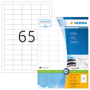 Etikett HERMA Premium A4 38,1x21,2 (100)