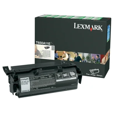Lexmark Tonerkassette sort 7.000 sider return T650A11E Modsvarer: N/A billede