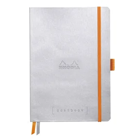 Rhodia Goalbook anteckningsbok A5, soft cover silver