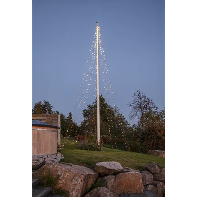 Flaggstångsbelysning Shiny Warm White 10m