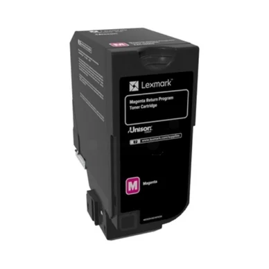 Lexmark Tonerkassette magenta, 12.000 sider 74C2HM0 Modsvarer: N/A billede