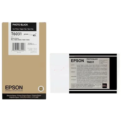 Epson Epson T6031 Blækpatron sort foto T6031 Modsvarer: N/A billede