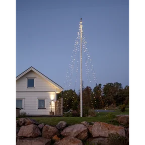 Flaggstångsbelysning Shiny Warm White 10m