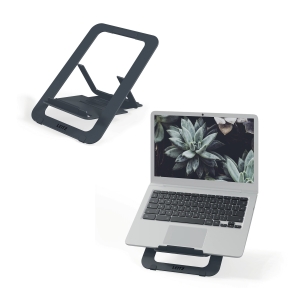 Leitz Ergo Aluminium Ultraplatte Verstelbare Laptopstandaard donkergrijs