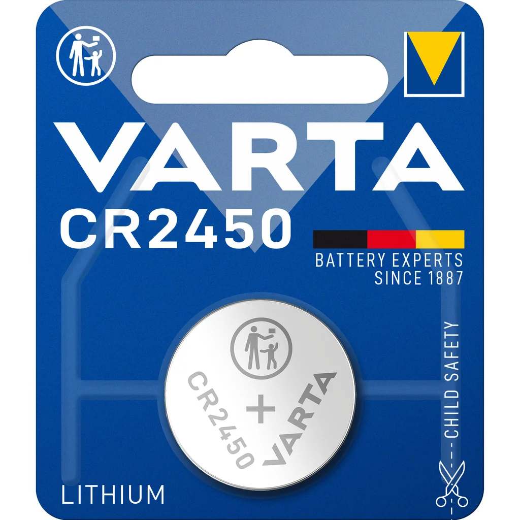 Varta CR2450 Litium knappcellsbatteri - 1 Pack