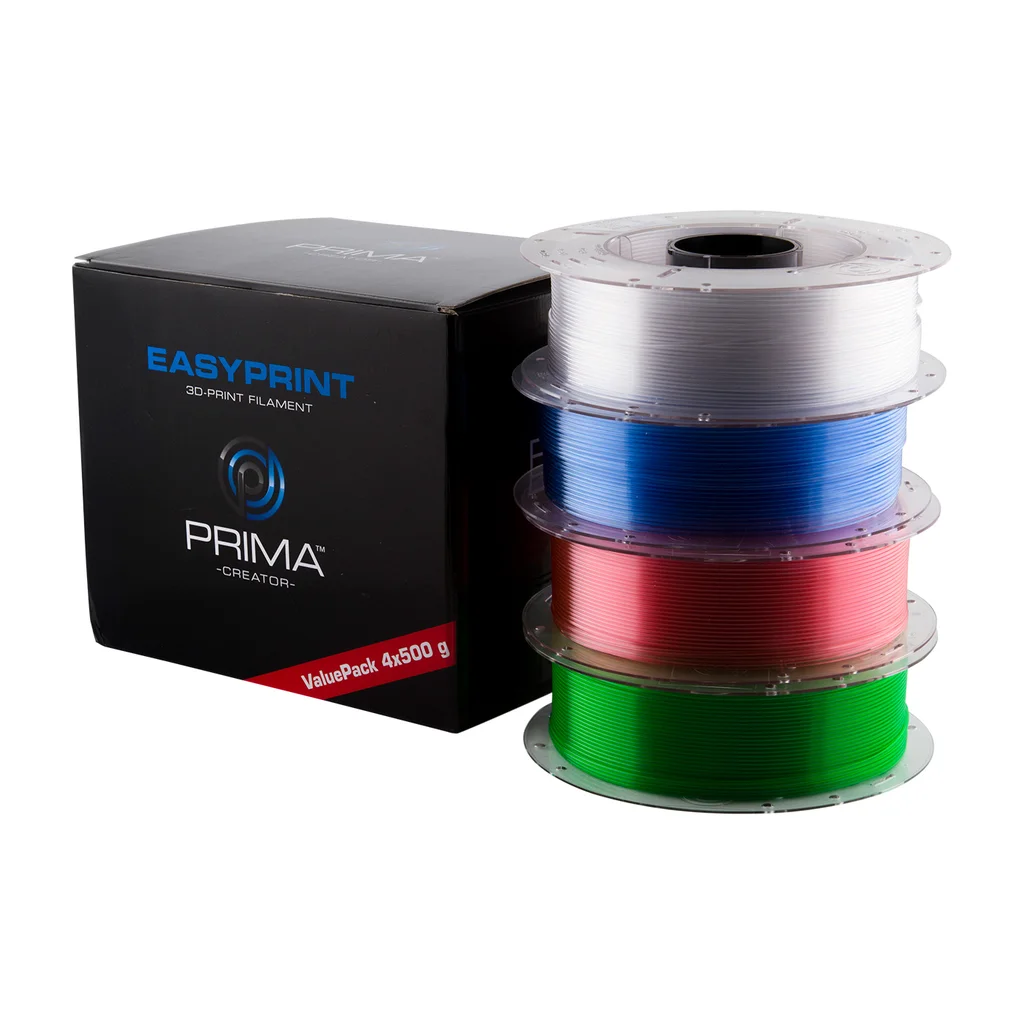 PrimaCreator EasyPrint PETG 1.75mm 4x500g Värde Pack
