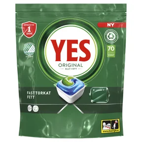 YES All in One Original Maskindisktabletter 70 st