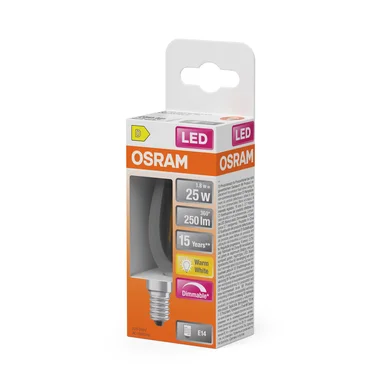 OSRAM LED Krone 25 Dæmpbar Klar 1,8W 827 E14 4099854445040 Modsvarer: N/A