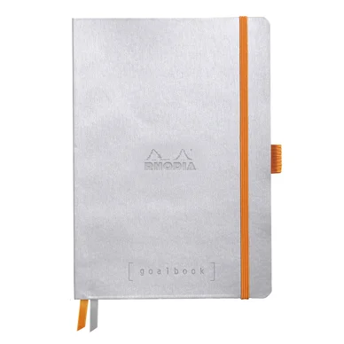 Rhodia Goalbook anteckningsbok A5, soft cover silver