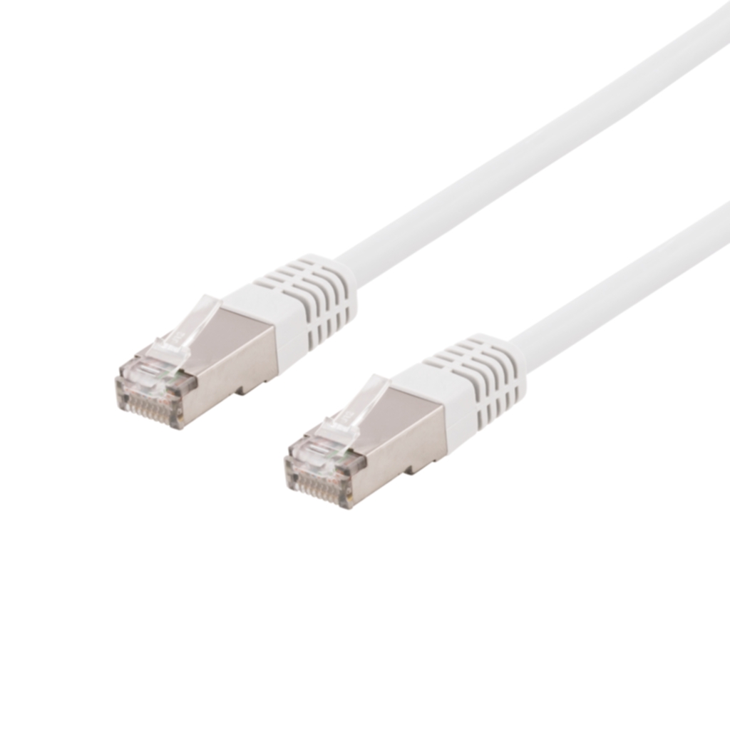 S/FTP Cat6 patchkabel, delta cert, LSZH, 3m, vit