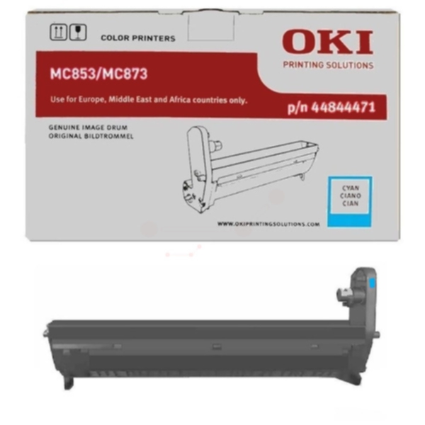 OKI 44844471 / Cyan Drum Kit MC853 MC873 MC883 - Trommelsett Blå