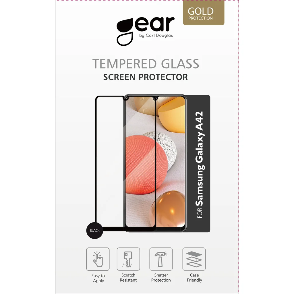 GEAR Skärmskydd Samsung A42 svart