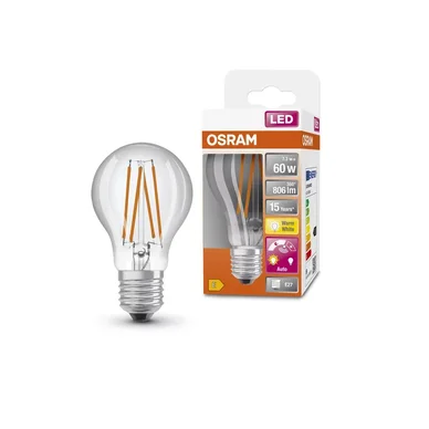LED Lampa Dagsljussensor E27 7,3W/827 806 lumen klar