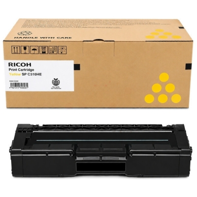 Ricoh Tonerkassette gul 6.000 sider 406482 Modsvarer: N/A billede