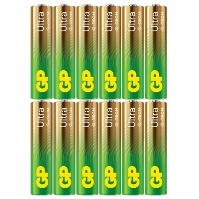 GP BATTERIES alt GP Ultra Alkaline AAA-batteri LR03/24AU 12-pakk
