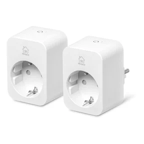 Smart Home smartplugg med energimåling, 16A, 2-pk