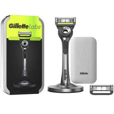 Gillette Gillette Labs Rasiermesser-Set + 2 Rasierklingen