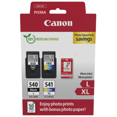 CANON PG-540XL & CL-541XL+ (50 zeiten fotopapier, GP-501) passend für: Pixma MG 2140;Pixma MG 3140;Pixma MG 3200 Series;Pixma MG 3250 Series;Pixma MG 3520;Pixma MG 3550 red;Pixma MG 3550 Series;Pixma MG 3550 white;Pixma MG 3600 Series;Pixma MG 3640 S;Pixma MG 3650;Pixma MG 3650 red;Pixma MG 3650 S black;Pixma MG 3650 S red;Pixma MG 3650 S white;Pixma MG 3650 Series;Pixma MG 3650 white;Pixma MG 4140;PIXMA MG2100 series;PIXMA MG2150;PIXMA MG2200 series;PIXMA MG2250;PIXMA MG2255;PIXMA MG3100 series;PIXMA MG3150;PIXMA MG3155;PIXMA MG3200 series;PIXMA MG3250;Pixma MG3255;Pixma MG3500 Series;Pixma MG3550;PIXMA MG4150;PIXMA MG4200 series;PIXMA MG4250;Pixma MX 370;Pixma MX 370 Series;Pixma MX 390 Series;Pixma MX 430 Series;Pixma MX 432;Pixma MX 450 Series;Pixma MX 454;Pixma MX 470 Series;Pixma MX 472;Pixma MX 510 Series;Pixma MX 520 Series;Pixma MX 524;Pixma MX 530 Series;Pixma MX 532;PIXMA MX375;PIXMA MX395;PIXMA MX435;PIXMA MX455;PIXMA MX475;PIXMA MX515;PIXMA MX525;PIXMA MX535;Pixma TS 5100 Series;Pixma TS 5140;Pixma TS 5150;Pixma TS 5151