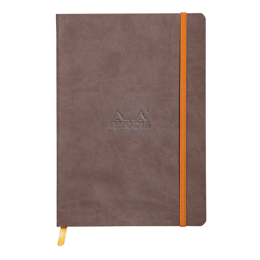 Rhodiarama anteckningsbok A5, soft cover chocolate linjerad