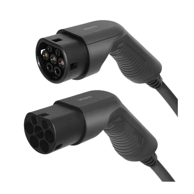 Deltaco laddkabel typ 2 - typ 2, 3 fas, 32A, 3 meter