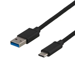 Deltaco Laddningskabel USB-A till USB-C, 0,5 m