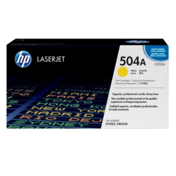HP HP 504A Tonerkassett Gul CE252A