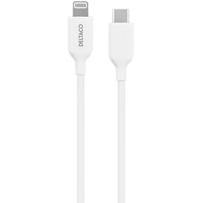 Deltaco Laddningskabel USB-C till Lightning, 1 m
