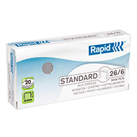 Hæfteklammer Rapid 26/6 standard, 5000 stk.