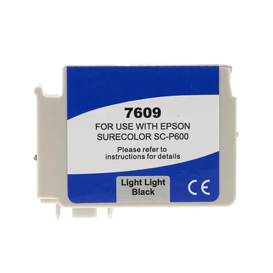 WL Blækpatron, erstatter Epson T7609, lys sort, 32 ml 0T7609 Modsvarer: T7609