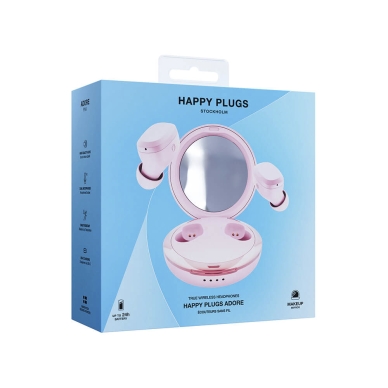 Happy Plugs Adore Hörlurar Trådlös In-Ear, Rosa