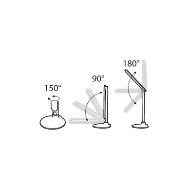 Gina Bordslampa Dimbar LED 14W 827/845/860 800lm Vit/silver