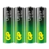 GP Ultra Plus Alkaline AA-batteri, 15AUP/LR6, 4-pakning