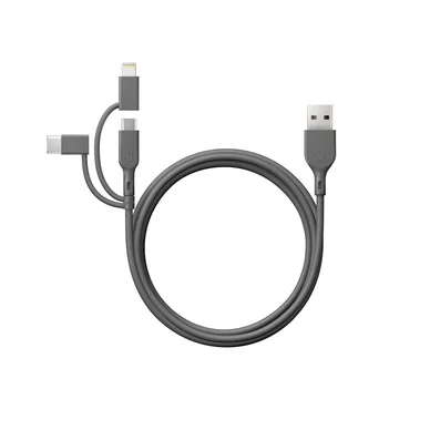 GP BATTERIES GP 3-in-1 USB-kabel, USB-C + Micro-USB + Lightning, 1m 4891199206313 Modsvarer: N/A