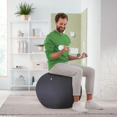 Leitz Ergo Active Sittboll med stoppfunktion 65cm mörkgrå