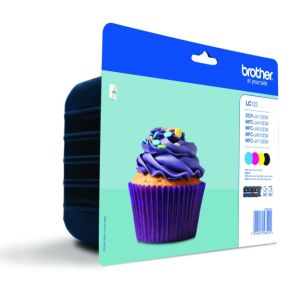 Brother LC-123 Bläckpatron MultiPack Bk,C,M,Y