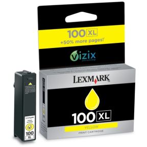 Lexmark 100XL Blækpatron gul, 600 sider