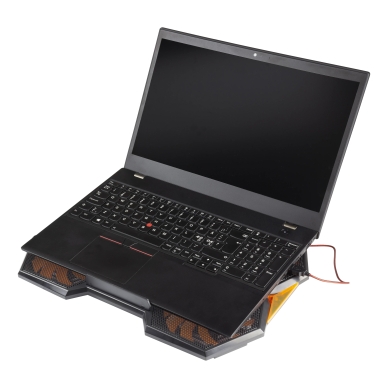 DELTACO alt Deltaco Gaming Laptopkylare, svart/orange