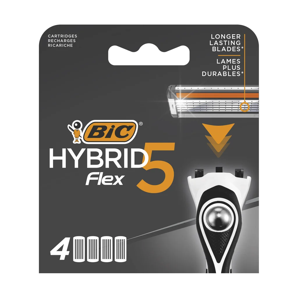 BIC Flex 5 Hybrid Rakblad 4-pack