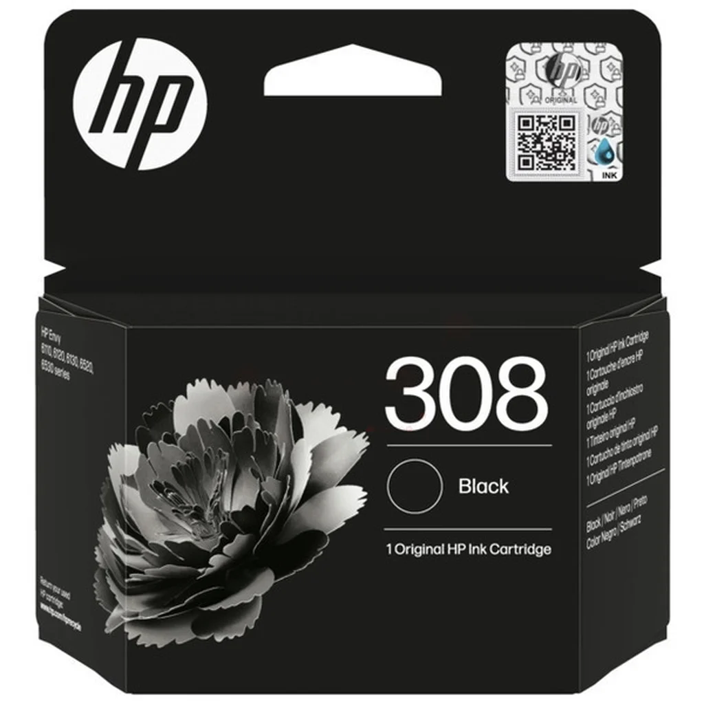 HP 308 Bläckpatron Svart