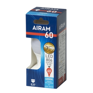 AIRAM alt Airam LED OP A60 9,5W/840 E27