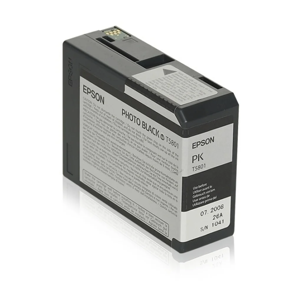 Epson T5801 Bläckpatron Svart foto