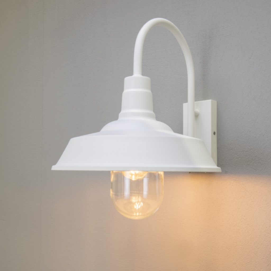 Trapani Vägglampa Vit E27 Glöd Klart glas
