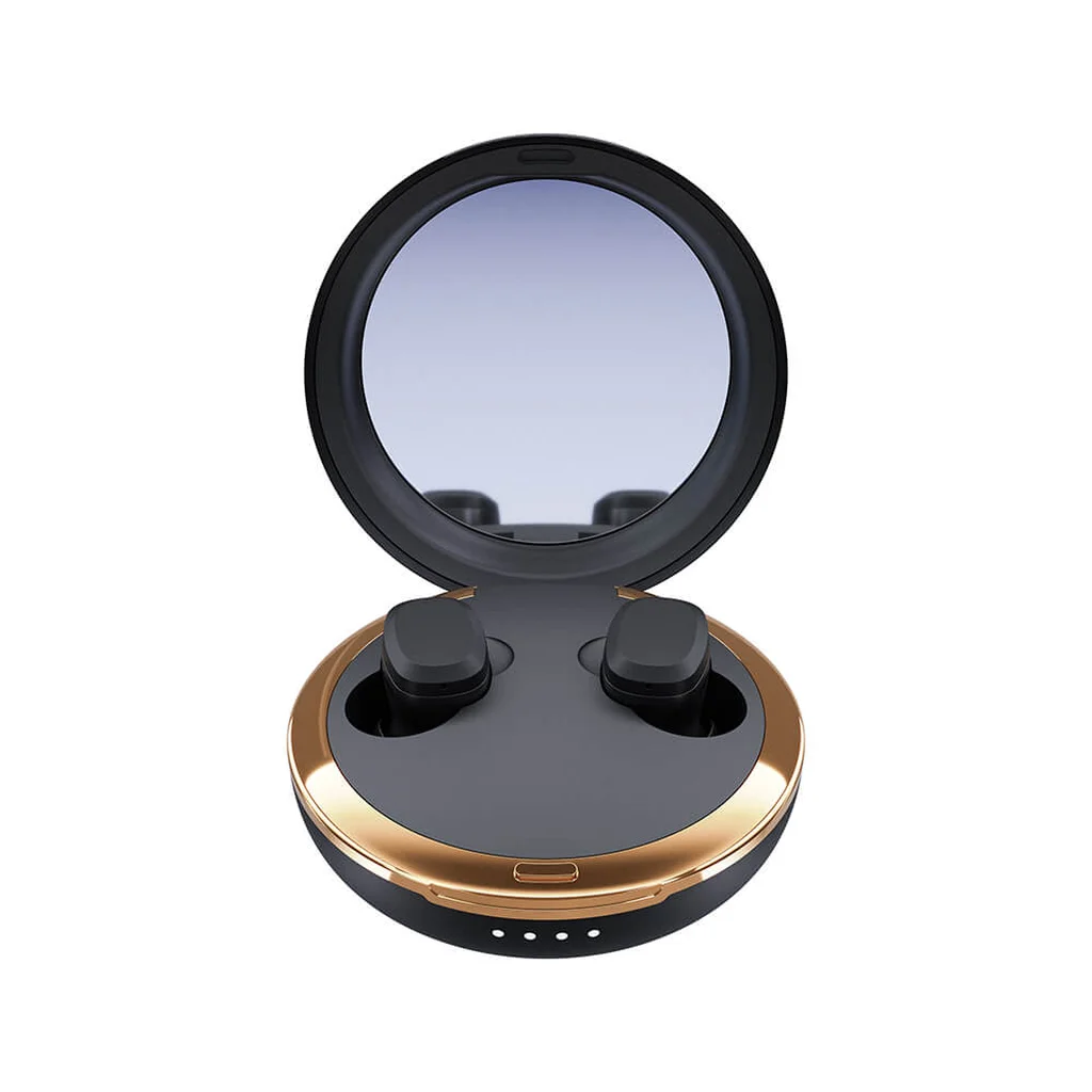 Happy Plugs Adore Hörlurar Trådlös In-Ear, Svart