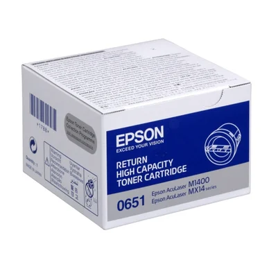 Epson Tonerkassette sort return, 2.000 sider S050651 Modsvarer: N/A