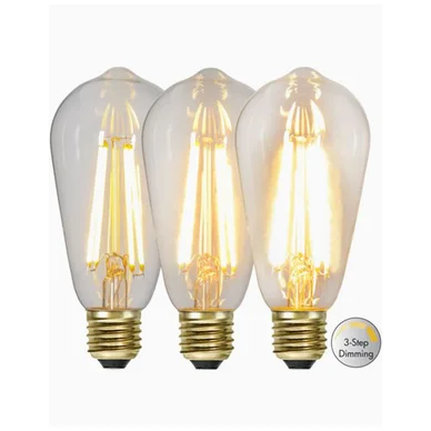 Star Trading Edison Pære 3-trins dæmpbar E27 LED 7W 2100K 700 lumen 354-85 Modsvarer: N/A