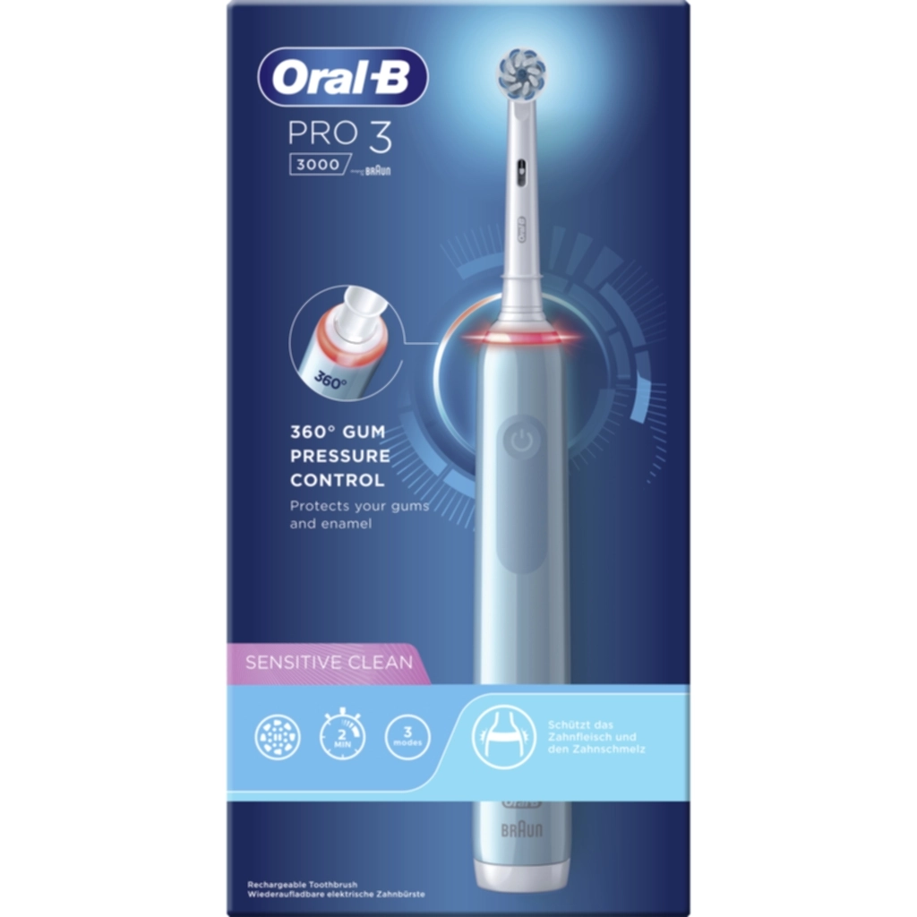 Oral-B Oral-B Elektrisk Tannbørste Pro 3 300 Sensitive Clean Blue